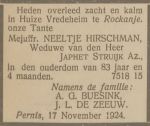 Hirschman Neeltje 1841-1924 (rouwadvertentie).jpg
